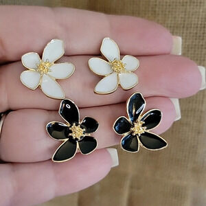 BROOKLYN BLOSSOM STATEMENT EARRINGS, Choice of Color